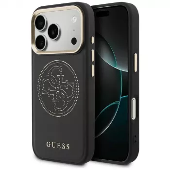 Guess Perforated 4G MagSafe futrola za iPhone 17 Pro Max, crna