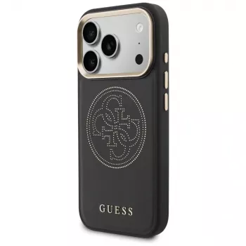 Guess Perforated 4G MagSafe futrola za iPhone 17 Pro Max, crna