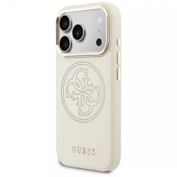 Guess Perforated 4G MagSafe futrola za iPhone 17 Pro, bež