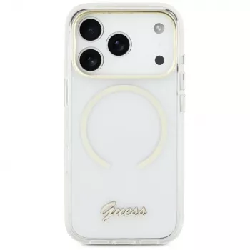 Guess IML Script Metal MagSafe futrola za iPhone Air, prozirna