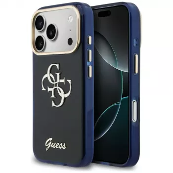 Guess IML 4G Script Metal futrola za Apple iPhone 17 Pro Max, plava