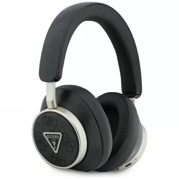 Guess 4G Triangle Logo bežične Bluetooth 5.4 slušalice s ENC, crne
