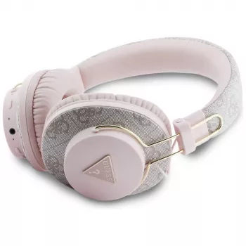 Guess Triangle Logo Bluetooth ENC slušalice, ružičaste