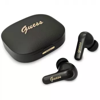 Guess Script Metal TWS slušalice, crne