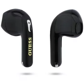 Guess Gold Line Triangle TWS Bluetooth slušalice s futrolom za punjenje (crne)