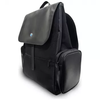 BMW Side Pockets Metal Logo ruksak za prijenosno računalo 15 inch crni