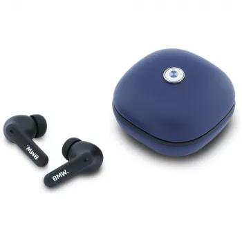 BMW LeatherMetal Logo ENC TWS Bluetooth slušalice navy