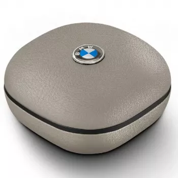 BMW LeatherMetal Logo TWS Bluetooth slušalice s ENC, taupe