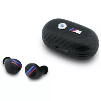 BMW Bluetooth TWS slušalice Carbon Metal Logo ENC crne