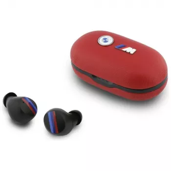 BMW M Metal Logo TWS Bluetooth slušalice s ENC, crvene