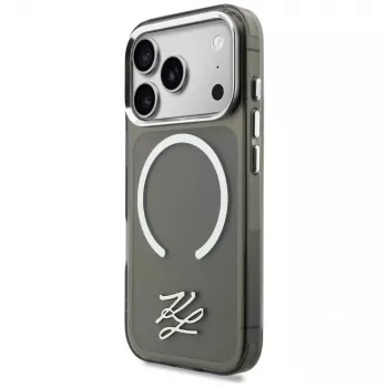 KARL LAGERFELD IML KL Script Logo MagSafe futrola za Apple iPhone 17 Pro, crna