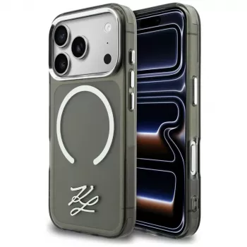KARL LAGERFELD IML KL Script Logo MagSafe futrola za Apple iPhone 17 Pro Max, crna