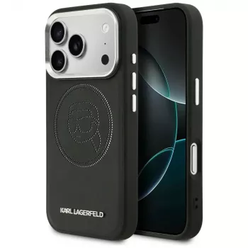 KARL LAGERFELD K Head Point Logo MagSafe futrola za Apple iPhone 17 Pro, crna