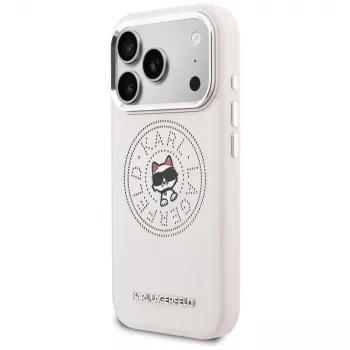 Karl Lagerfeld Point & Choupette Sketch MagSafe futrola za iPhone 17 Pro Max roza
