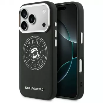 KARL LAGERFELD Point & Karl Sketch MagSafe futrola za iPhone 17 Pro Max - crna