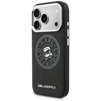 KARL LAGERFELD Point & Karl Sketch MagSafe futrola za iPhone 17 Pro Max - crna