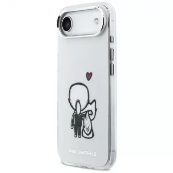 KARL LAGERFELD Karl & Choupette Back MagSafe maska za iPhone Air, prozirna