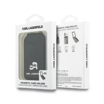Karl Lagerfeld Stand Mirror MagSafe novčanik, crni