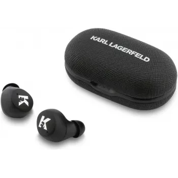 Karl Lagerfeld Saffiano Logo ENC TWS slušalice, crne