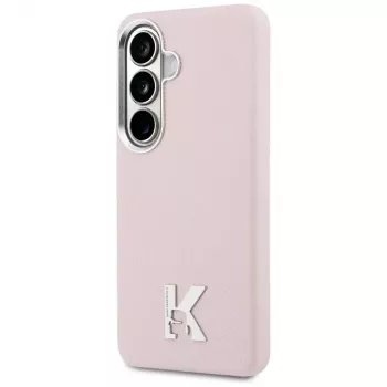 Karl Lagerfeld K Metal Logo MagSafe maska za Samsung Galaxy S26, ružičasta