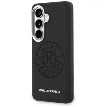 KARL LAGERFELD Perforated KL MagSafe maska za Samsung Galaxy S26+, crna