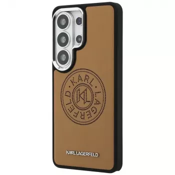 KARL LAGERFELD Perforated KL MagSafe maska za Samsung Galaxy S26 Ultra, smeđa