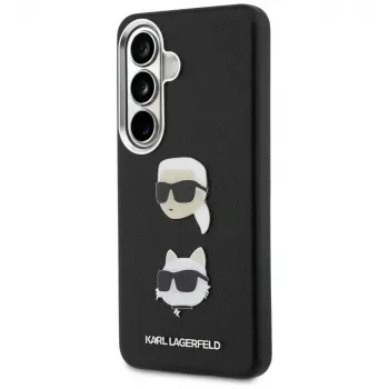 KARL LAGERFELD Saffiano Double Heads Metal maska za Samsung Galaxy S26, crna
