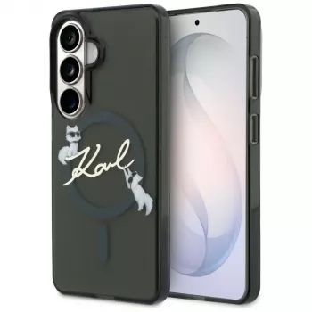Karl Lagerfeld IML KC Script MagSafe maska za Samsung Galaxy S26+, crna