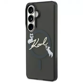 Karl Lagerfeld IML KC Script MagSafe maska za Samsung Galaxy S26+, crna