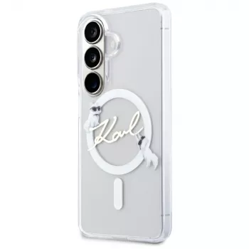 KARL LAGERFELD IML KC Script MagSafe maska za Samsung Galaxy S26+, prozirna