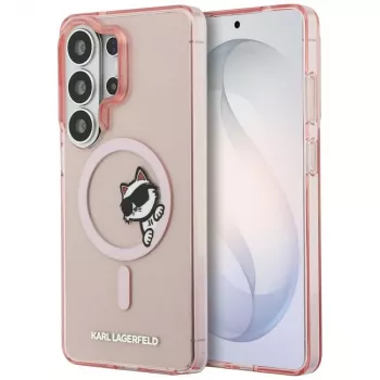 KARL LAGERFELD IML Peekaboo Choupette MagSafe maska za Samsung Galaxy S26 Ultra, ružičasta