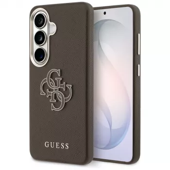 Guess Grained Big 4G Metal Logo kućište za Samsung Galaxy S26+ smeđe