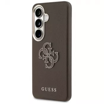 Guess Grained Big 4G Metal Logo kućište za Samsung Galaxy S26+ smeđe
