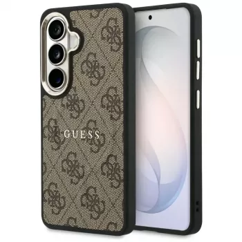 Guess 4G Embossed Ring MagSafe kućište za Samsung Galaxy S26 (smeđe)