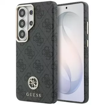 Guess 4G Rhinestone Round Logo MagSafe kućište za Samsung Galaxy S26 Ultra (crno)