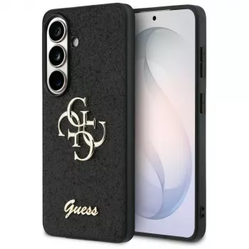 Guess Fixed Glitter Big 4G Metal Logo kućište za Samsung Galaxy S26 (crno)