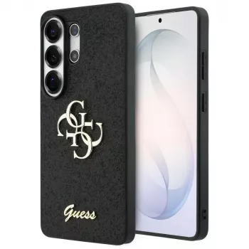 Guess Fixed Glitter Big 4G Metal Logo kućište za Samsung Galaxy S26 Ultra (crno)