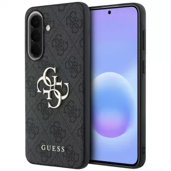 Guess Leather 4G Metal Logo maska za Samsung Galaxy A37 5G, crna
