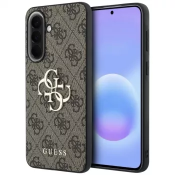 Guess Leather 4G Metal Logo maska za Samsung Galaxy A37 5G - smeđa