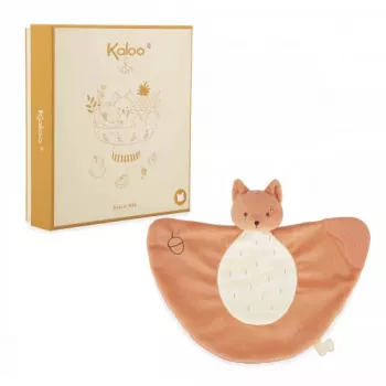 Kaloo Plume Grignoti vjeverica krpica za bebe sa silikonskim prstenom za zube, 23 cm