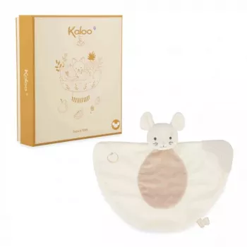 Kaloo krpica za bebe sa silikonskim prstenom za zube 23 cm Grignoti miš