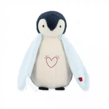 Kaloo Complices Penguin plišana noćna lampica s LED rasvjetom u 7 boja i uspavankama