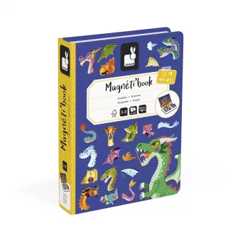 Janod Magnetibook zmajevi magnetska knjiga-igra – tema fantasy zmajeva