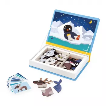 Janod Magnetibook magnetska edukativna igračka „polarne životinje“