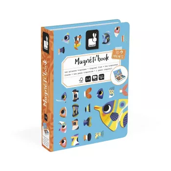 Janod Magnetibook tropske ribe magnetska slagalica-knjiga 3+