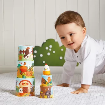 Janod piramida za slaganje farma kokoš