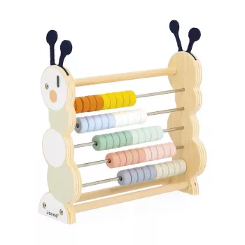 Janod Sweet Cocoon gusjenica abakus igračka za brojanje