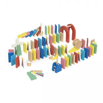 Janod domino prepreke 100 dijelova 3+