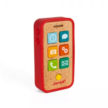 Janod Drvena igračka telefon sa zvukovima J05334