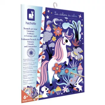 Janod holografski set za grebanje Unicorns 6+